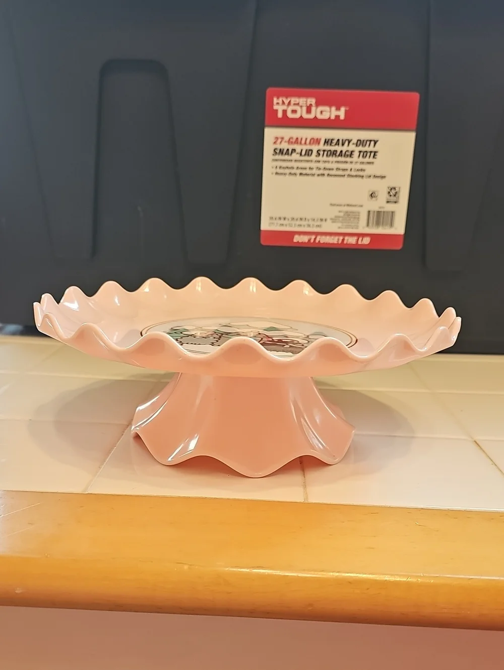 Pusheen The Cat Cute Pink Snow Globe Cake / Dessert Stand